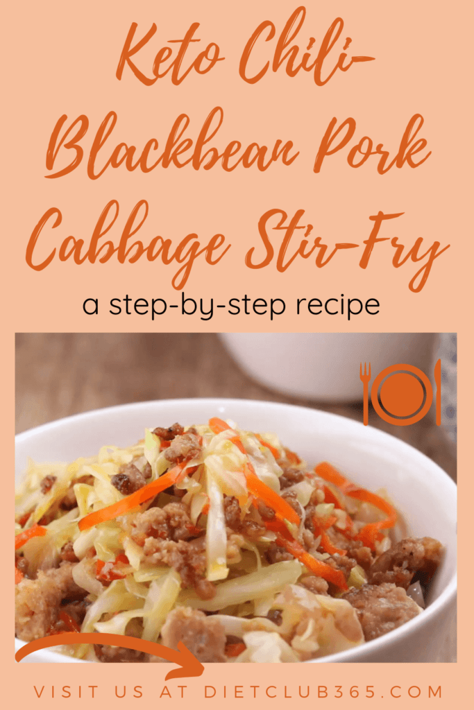 Keto Chili Blackbean Pork Cabbage Stir Fry 1