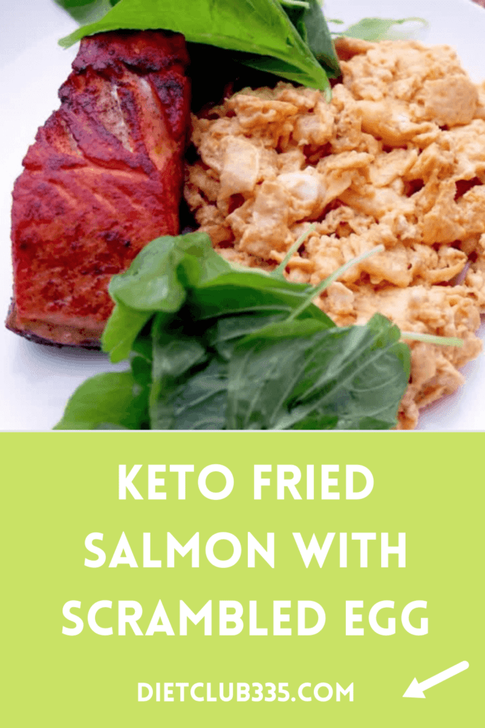 Keto Breakfasts - Fried Salmon with Scrambled Egg