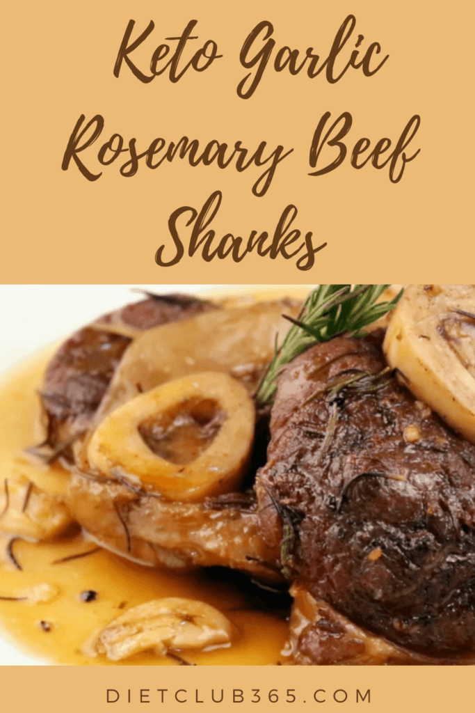 Keto Garlic Rosemary Beef Shanks