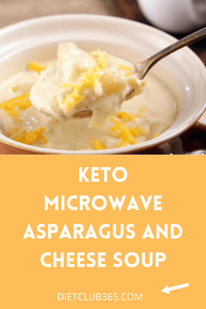 Keto Soup - Microwave Asparagus and Cheese Soup