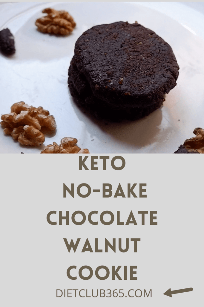 Keto No-bake Chocolate Walnut Cookie