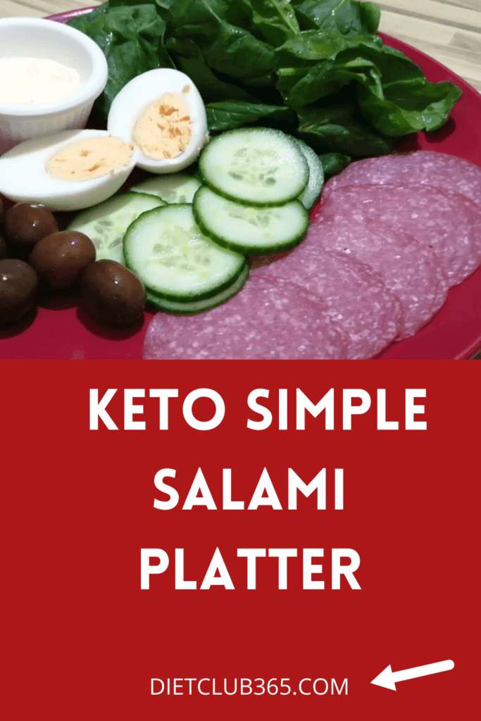 Keto Snacks - Simple Salami Platter